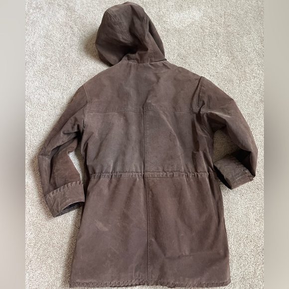 Beyond Sport Genuine suede jacket with faux fur lining sz S - Picture 3 of 4